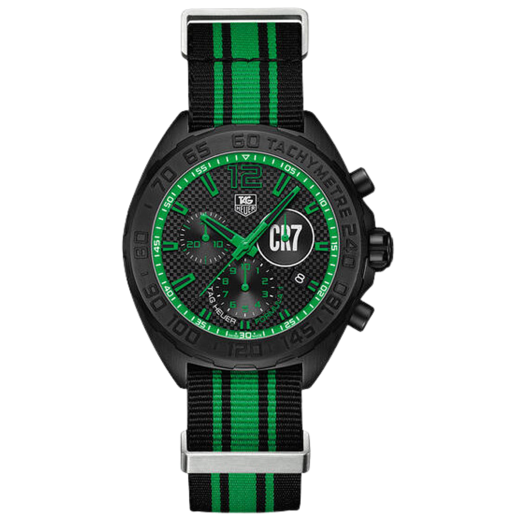 FORMULA 1 CR7 CHRONOGRAPH QUARTZ 42MM STEEL & TITANIUM BLACK TEXTILE