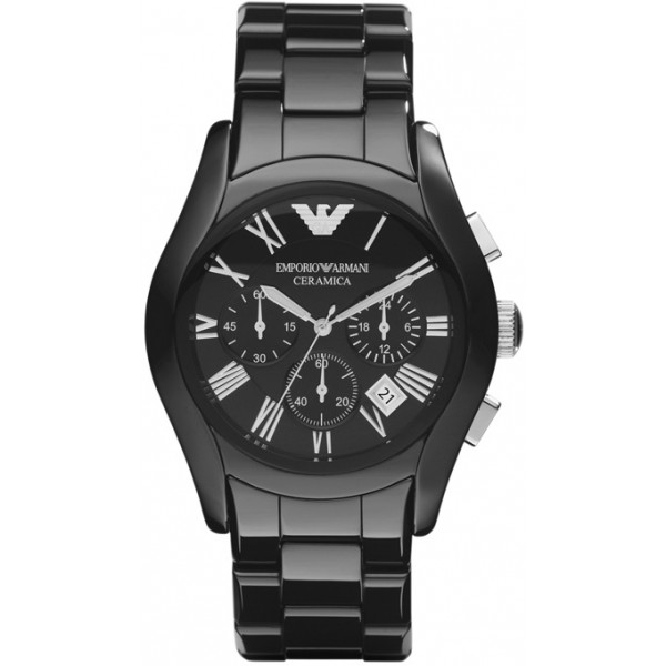 VALENTE CHRONOGRAPH QUARTZ 42MM CERAMIC BLACK CERAMIC