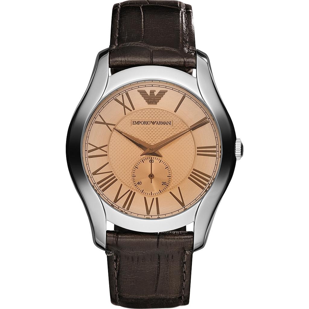 VALENTE NEW QUARTZ 43MM STEEL ORANGE LEATHER