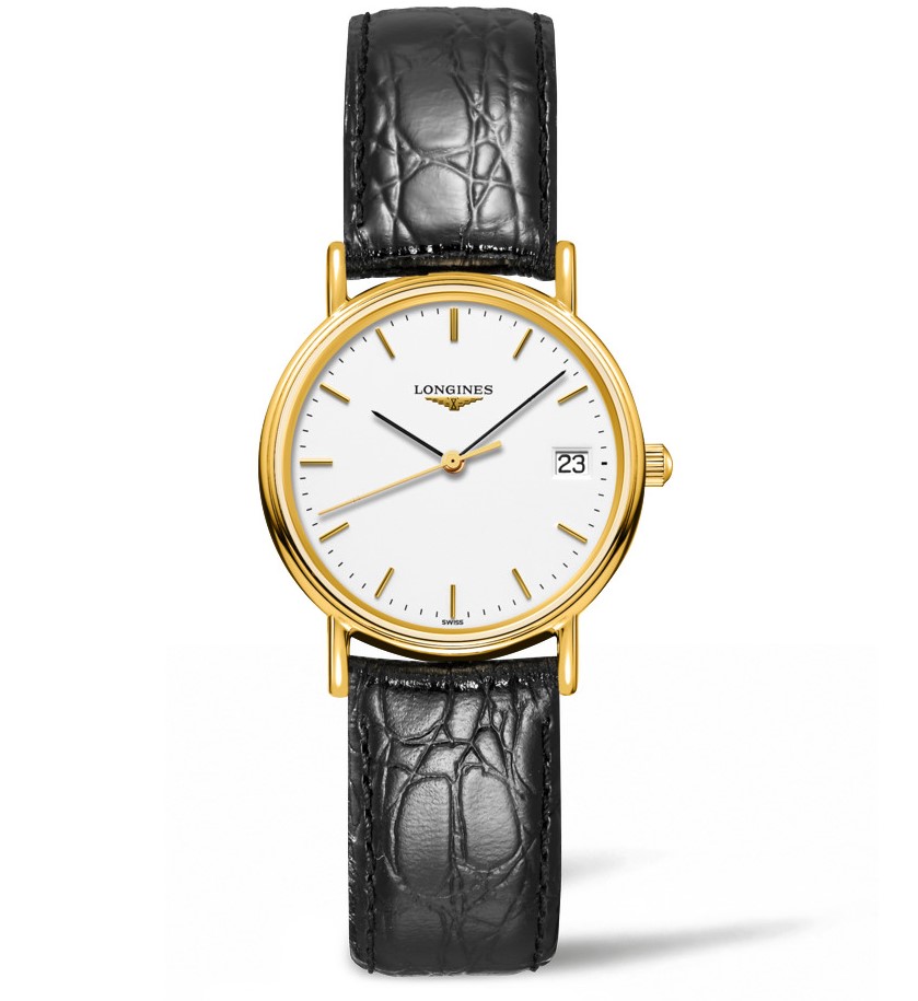 PRESENCE QUARTZ 30MM STEEL & PVD WHITE ALLIGATOR