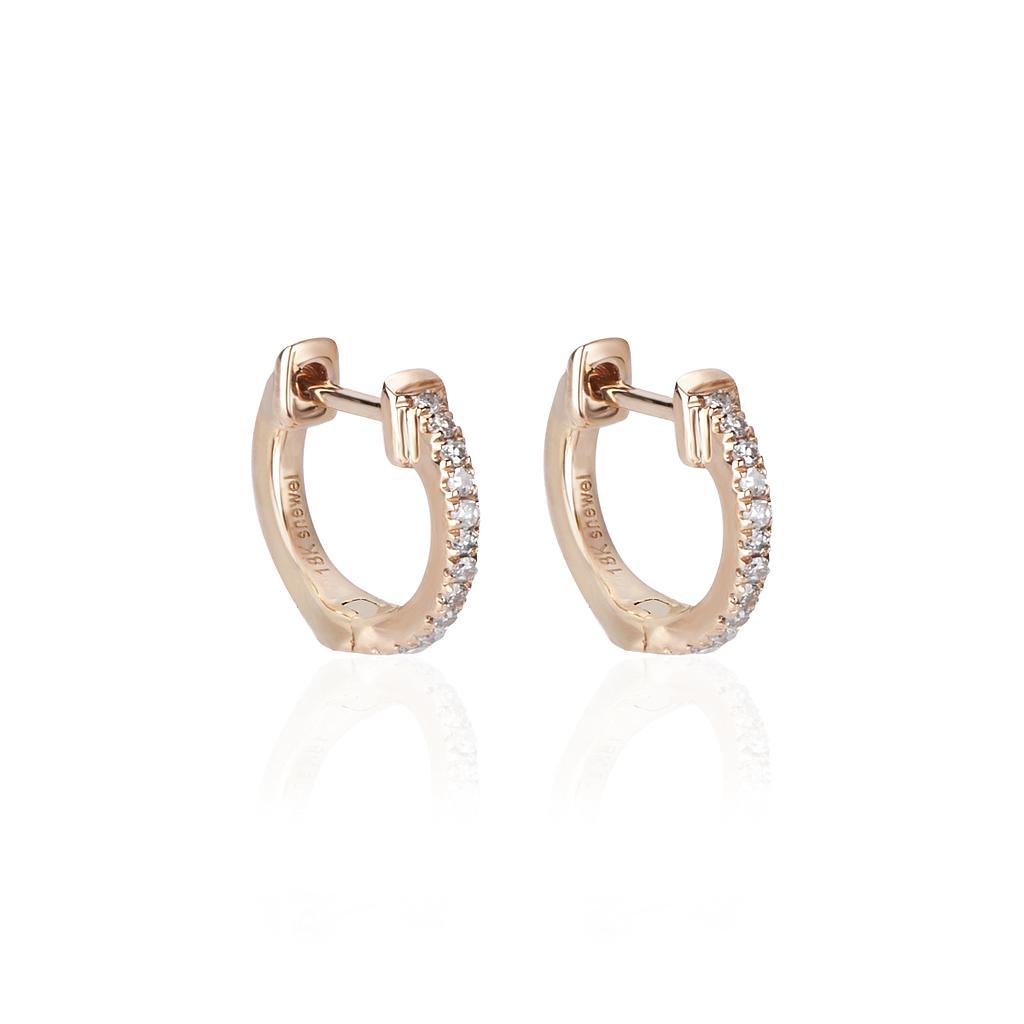 GOLD & ROSES SHEWEL EARRINGS 2.02 18K ROSE GOLD XS