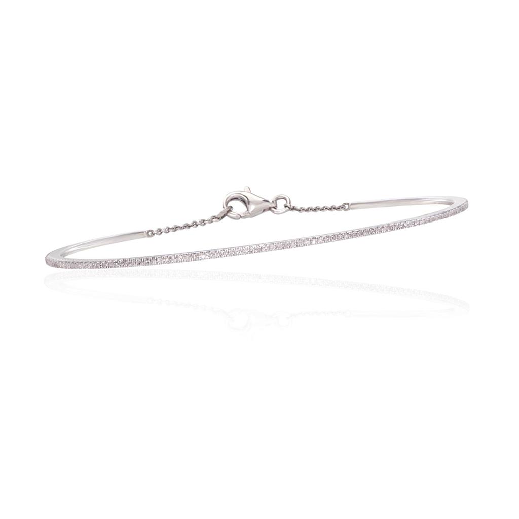 GOLD & ROSES SHEWEL BANGLE 0.0 18K WHITE GOLD