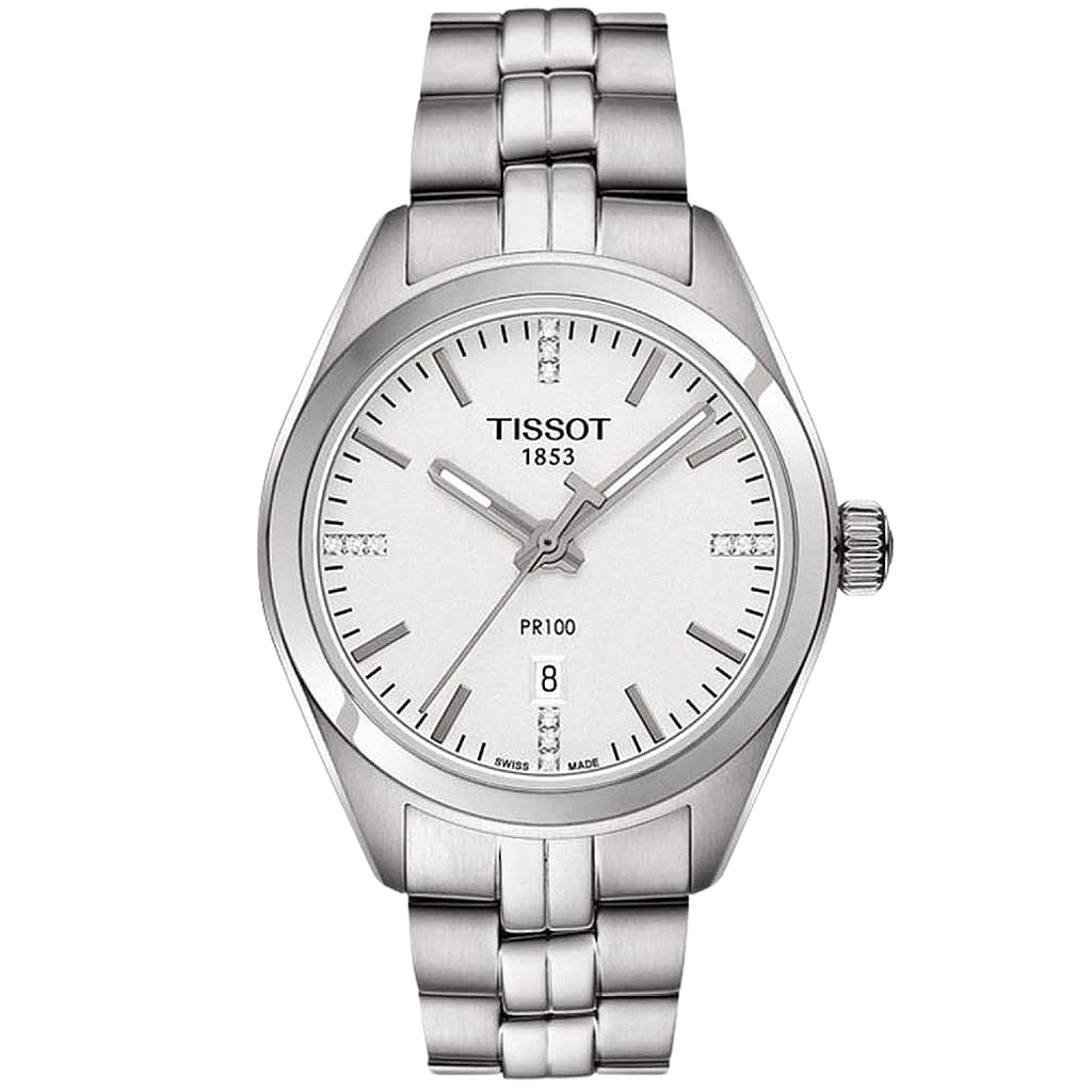 T CLASSIC PR 100 AUTOMATIC QUARTZ 33MM STEEL GRAY STEEL
