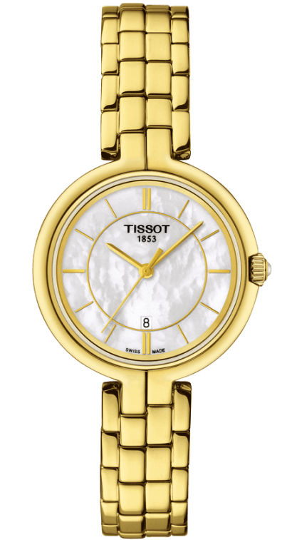 T-LADY FLAMINGO QUARTZ 26MM STEEL MOTHER OF PEARL STEEL