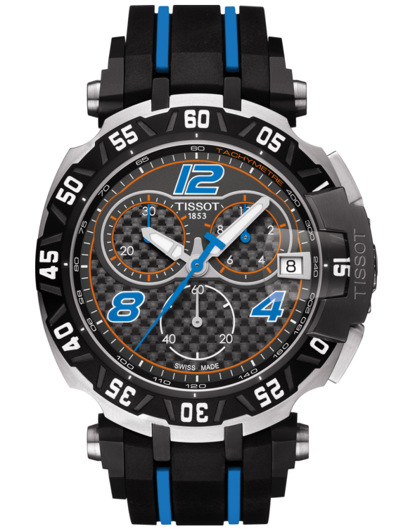 T-SPORT T RACE TITO RABAT 2016 QUARTZ 45.25MM STEEL BLACK RUBBER