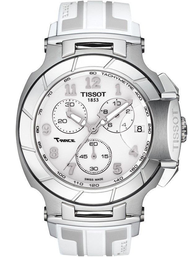 T-SPORT T RACE QUARTZ 45,3MM STEEL WHITE STEEL