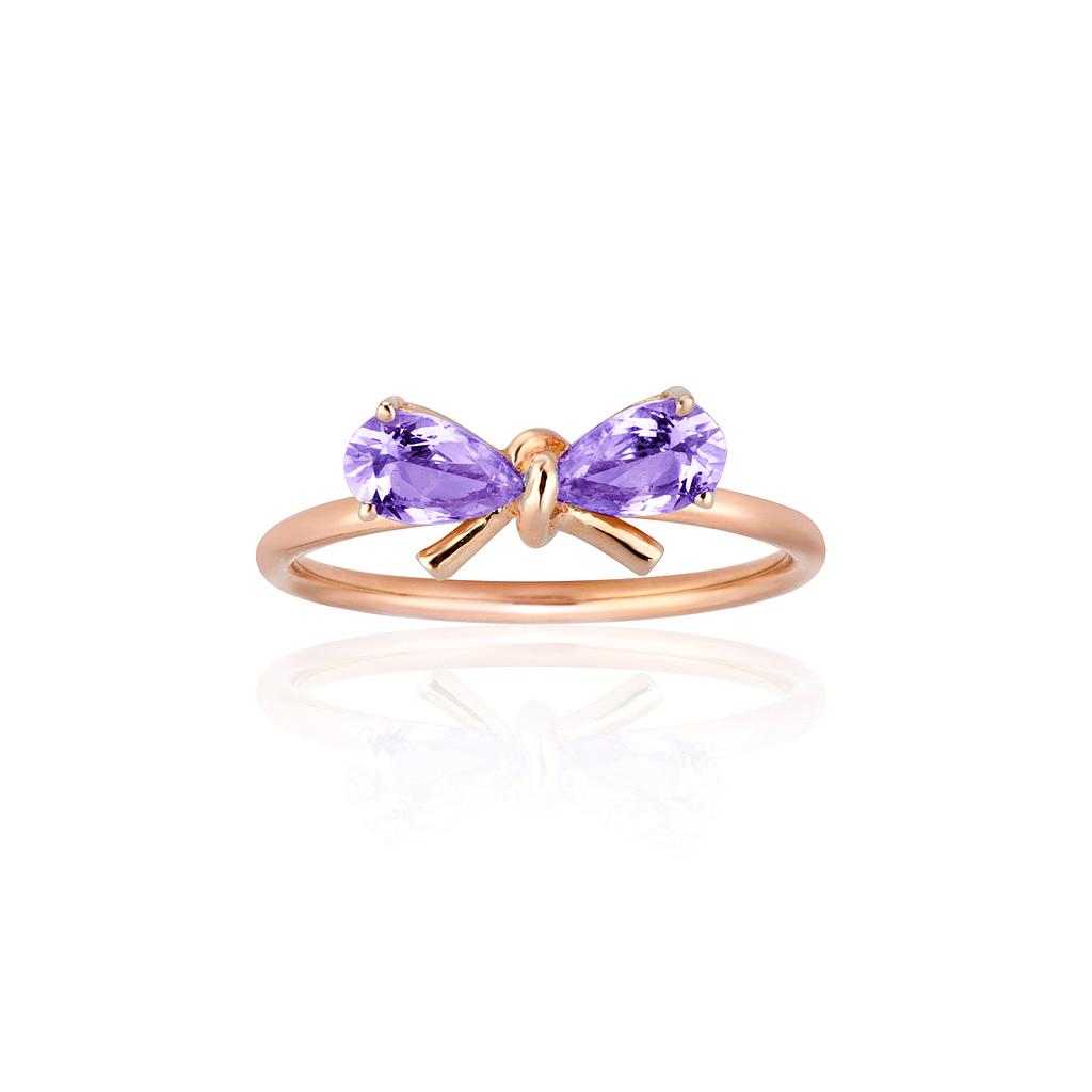 GOLD & ROSES PINK LADY RING 1.34 18K ROSE GOLD 15