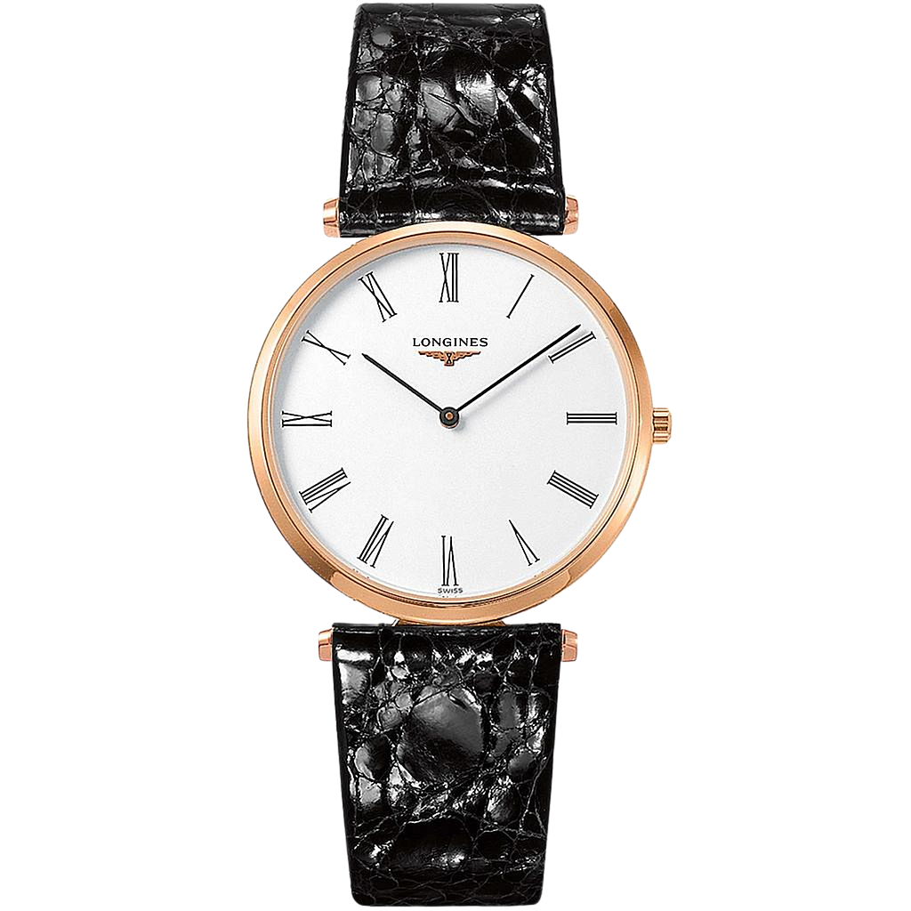 LA GRANDE CLASSIQUE QUARTZ 36MM STEEL & PVD WHITE LEATHER