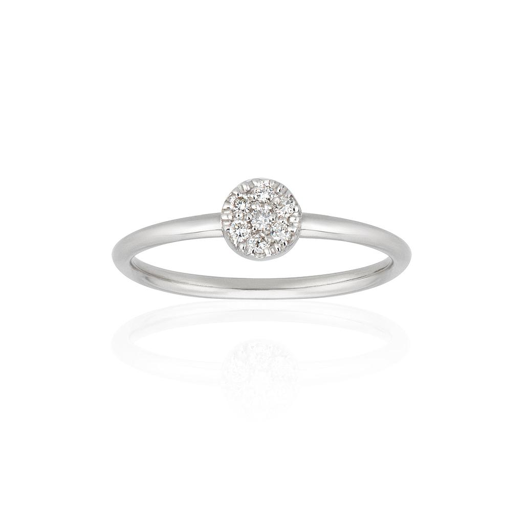GOLD & ROSES B.T.S. RING 1.55 18K WHITE GOLD 14