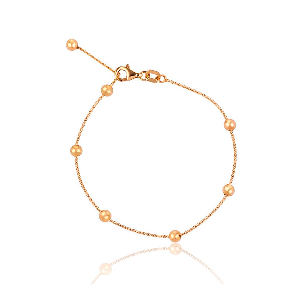 GOLD & ROSES SUNRISE BRACELET 2.08 18K YELLOW GOLD 19CM