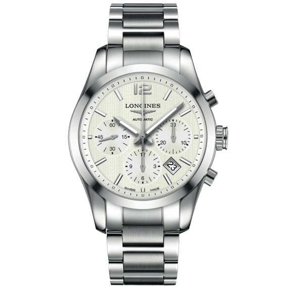 CONQUEST AUTOMATIC 41MM STEEL SILVER STEEL