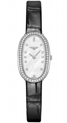 SYMPHONETTE QUARTZ 18.90MM STEEL MOTHER OF PEARL ALLIGATOR