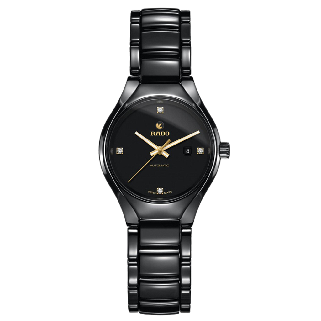 TRUE ROUND AUTOMATIC DIAMONDS AUTOMATIC 32MM CERAMIC BLACK CERAMIC