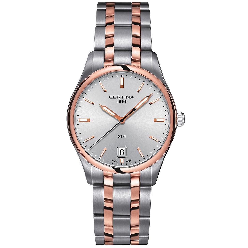 DS 4 QUARTZ 38MM STEEL & PVD SILVER STEEL & PVD