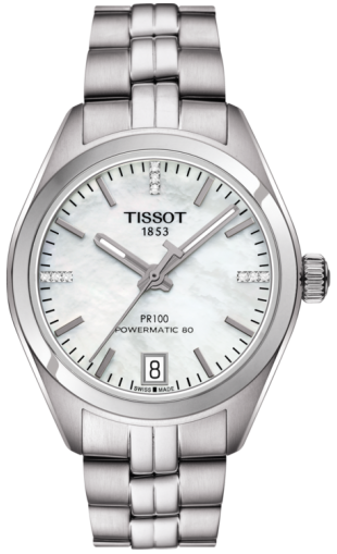T CLASSIC PR 100 AUTOMATIC QUARTZ 33MM STEEL GRAY STEEL