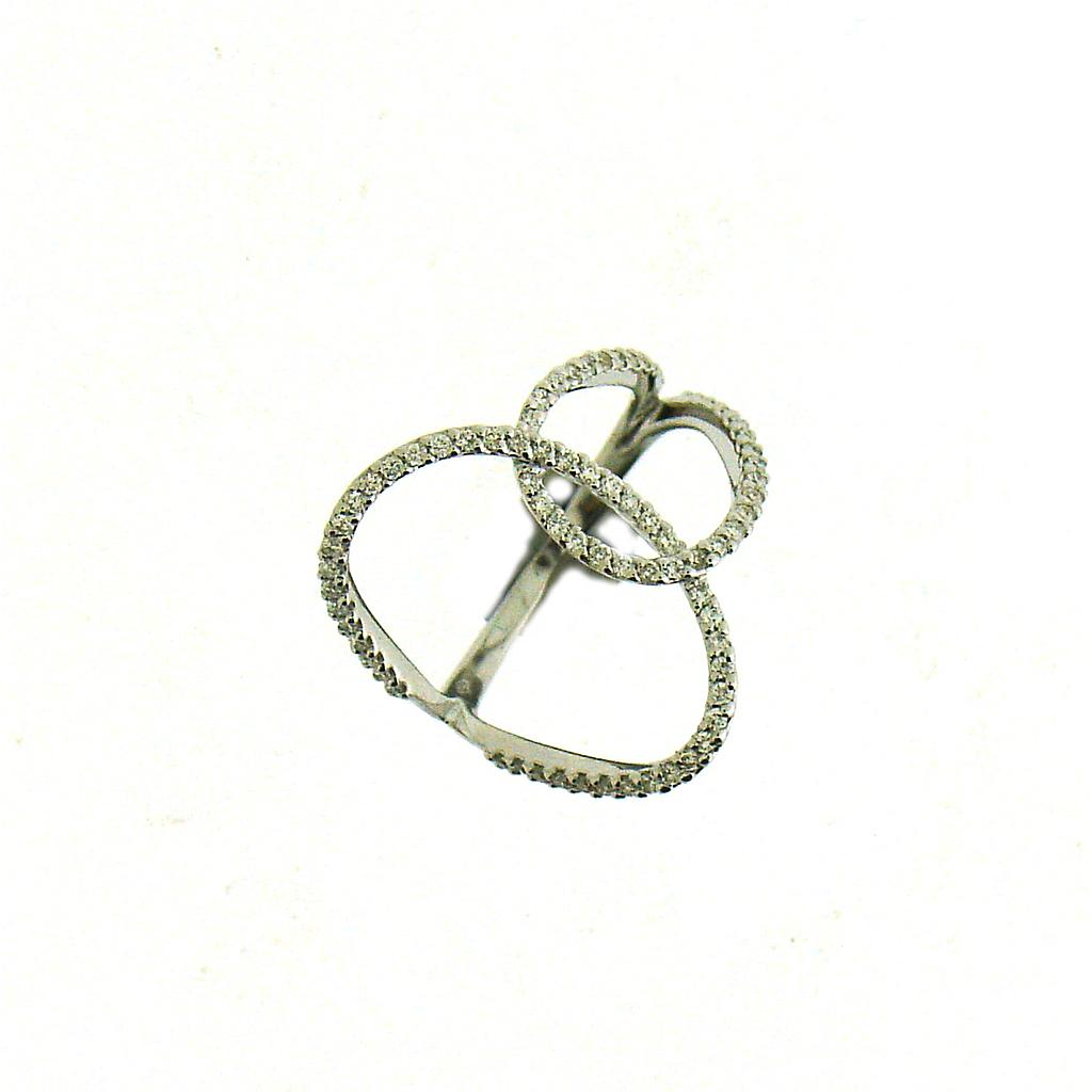 GENEVE RING 2.49 18K WHITE GOLD 15