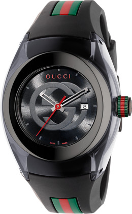 SYNC LG QUARTZ 36MM STEEL BLACK RUBBER