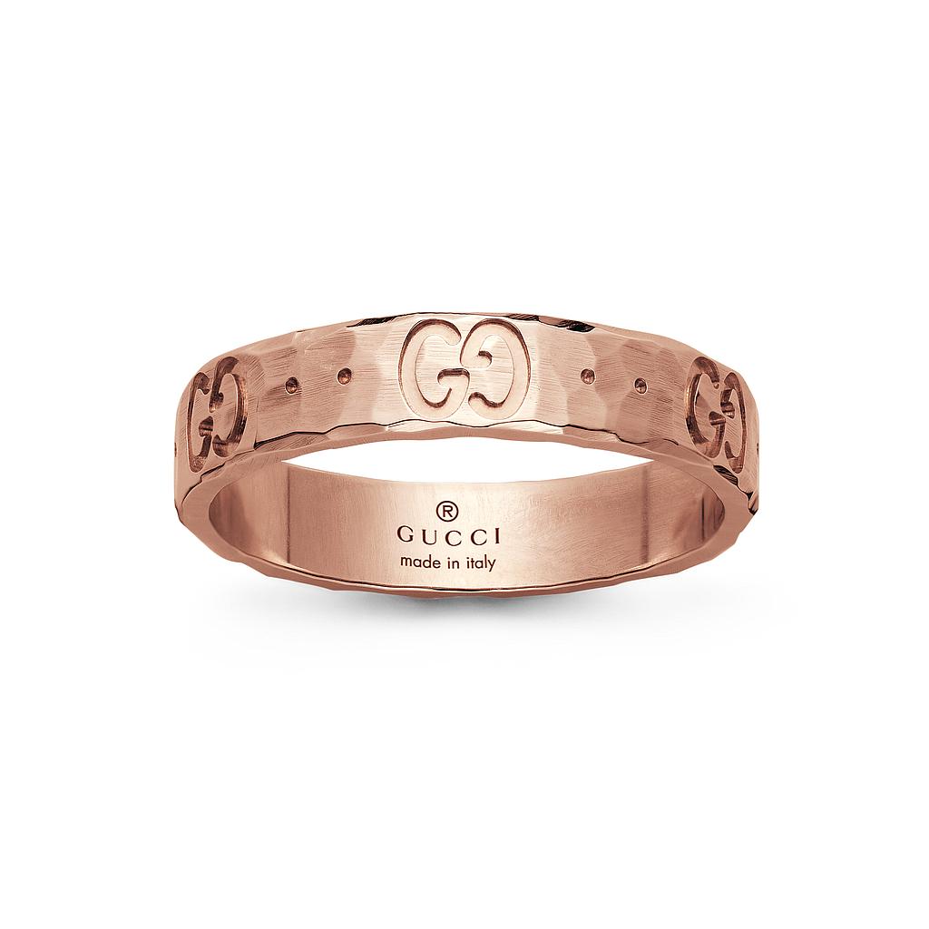 GUCCI ICON RING 3.0 18K ROSE GOLD 14