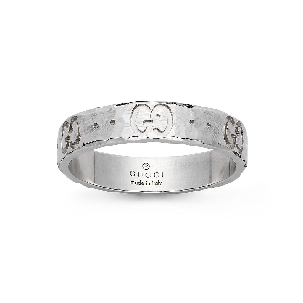 GUCCI ICON RING 3.0 18K WHITE GOLD 16