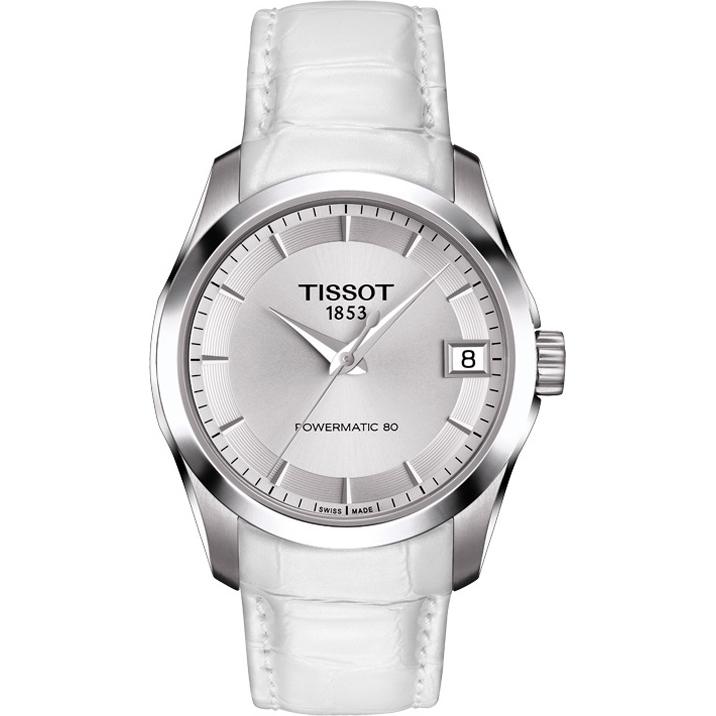 T-LADY  COUTURIER POWERMATIC AUTOMATIC 32MM STEEL SILVER LEATHER