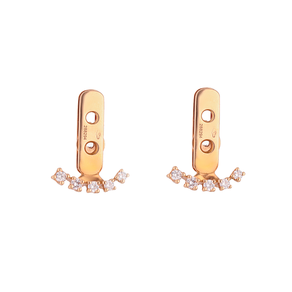 GENEVE EARRINGS STUD 3.51 18K ROSE GOLD